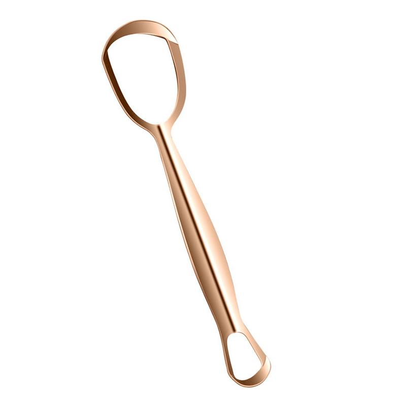 

Двусторонний скребок для языка из нержавеющей стали, гигиенический очиститель для полости рта, щетка для языка, свежее дыхание, инструмент для чистки гигиены полости рта розового золота