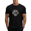 Creative Skull Play Ball Pattern Print Short Sleeve T-shirt Summer Comfortable Fashionable Breathable Casual Versatile Sports Men's Cotton T-shirt