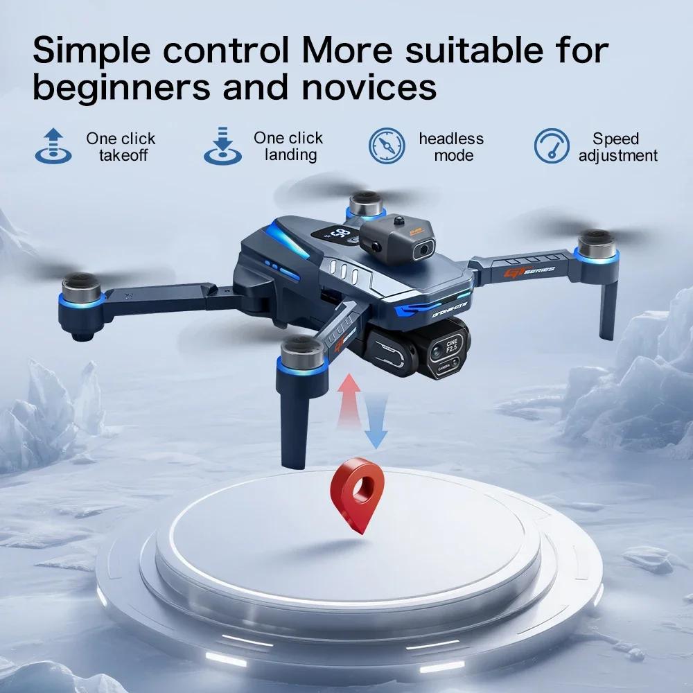 LSRC GT8 FPV Drone Professional 8K HD three Camera 5G Wifi Brushless Motor Aerial Photography Optical Flow RC Quadcopter