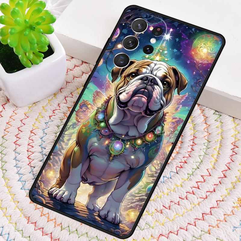 Shiba Inu Dalmatian Dog Starry Night Phone Case For Samsung Galaxy note 10 pro S26 S25 S24 S23 S22 Ultra Plus S21 FE S20 Cover