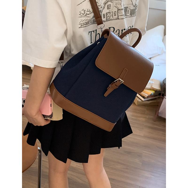 

Backpack, Fashionable School Style, Briefcase, Large-capacity Schoolbag синий
