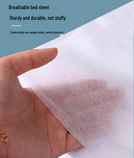 100 Pack Breathable Non-woven Disposable Bed Sheets, Waterproof & Oil-proof for Massage & Beauty Salon with Face Hole