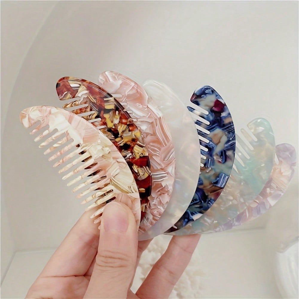 Mini Detangling Hair Comb - Wide Tooth, Flat, Non-Handle Design For Normal Hair