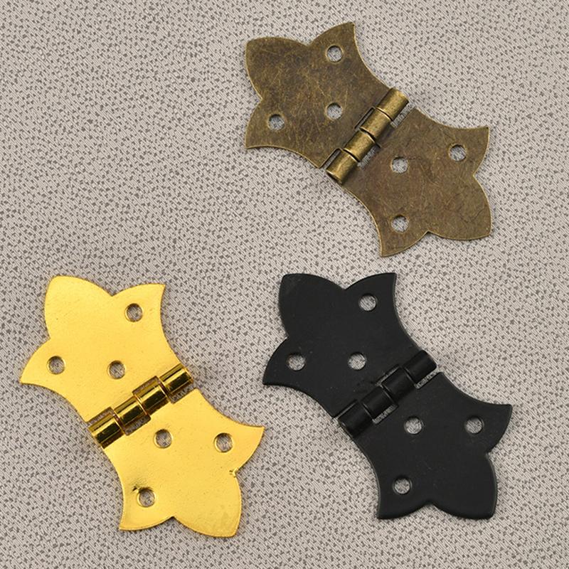 6pcs Vintage Butterfly Hinge Brackets -Jewelry Boxes Craft Projects Craft Hinge Brackets Durable Metal Hinges Butterfly Decor