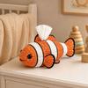 Yousheng DIY Tissue Box, Top Opening Soft Fabric Cover, Marine Animal Theme Tissue Dispenser, Multipurpose Patchwork Designs Sewing Kit, for Home Car