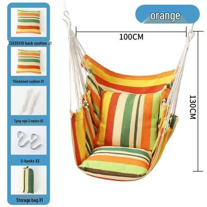 University Dorm Hanging Hammock Chair - Indoor Student Single Swing
