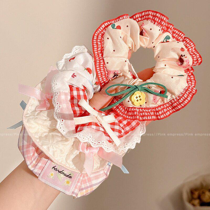 Waldspitzen-Blumen-Haargummi & Haarband - Elegante Dutt- & Haarschmuck-Accessoires für Damen