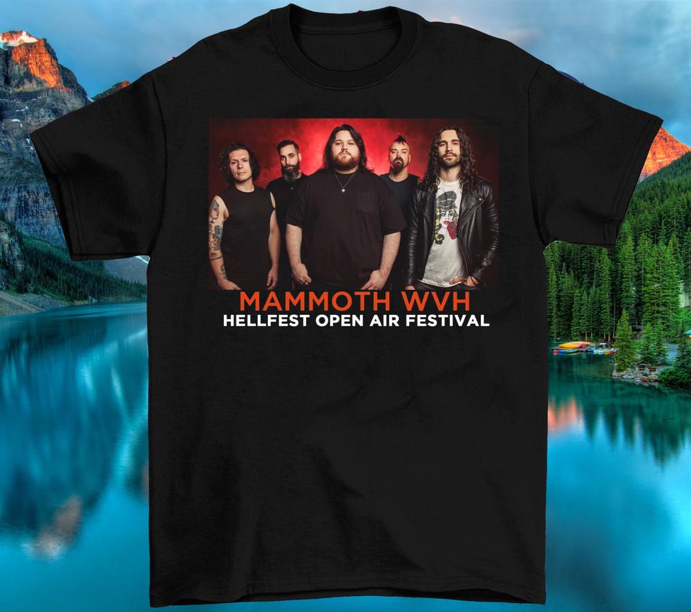 Mammoth WVH - Hellfest 2024 Плотный Хлопок Для Мужчин Полный Размер DI107 Унисекс Футболка XXL