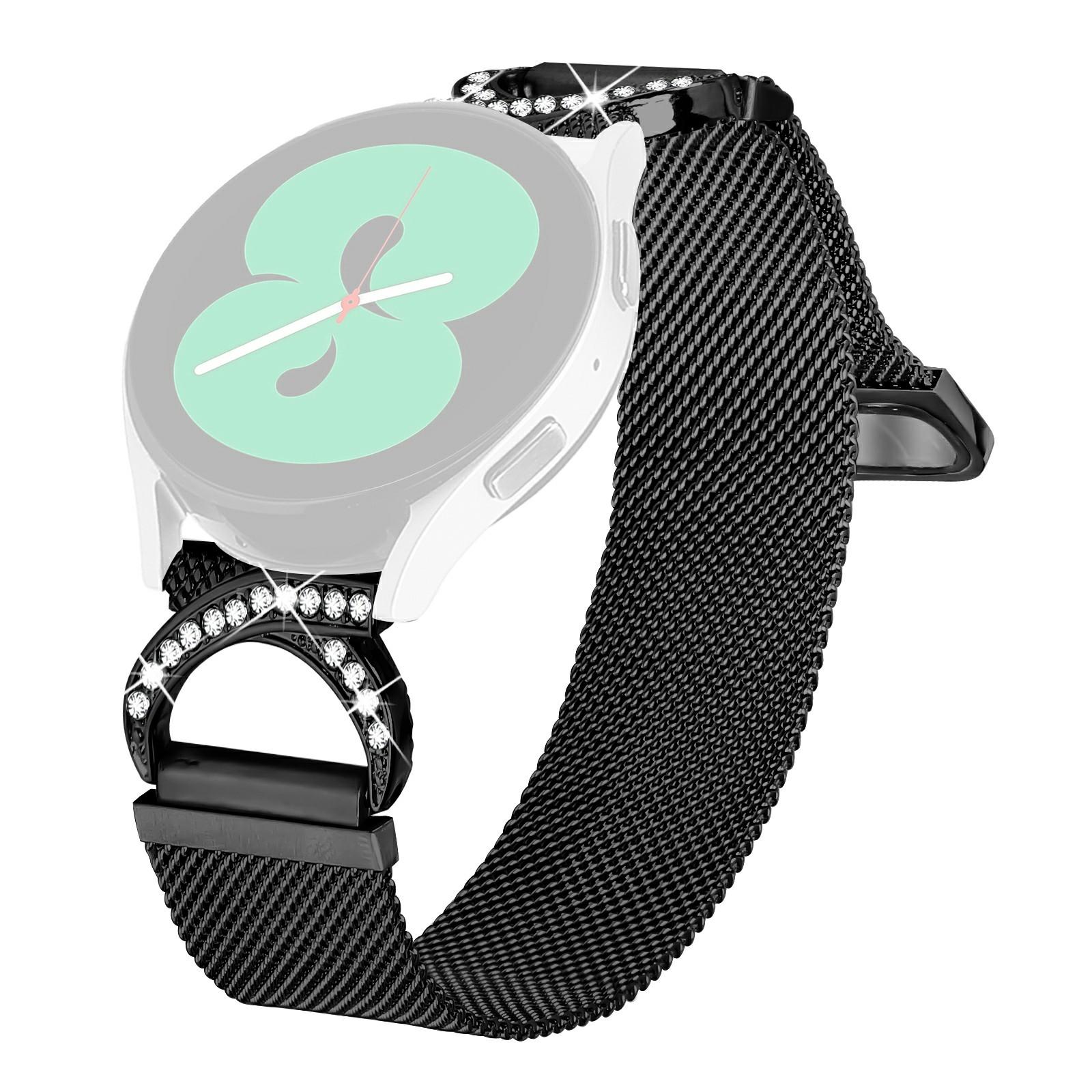 

For Huawei Watch 2 Watch Band Milanese Metal Strap Rhinestone Decor A