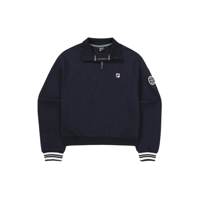 

New FILA Sweatshirts Women s Dark Blue FS2POF3361F-INA 095