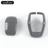 2 PCS Styling ABS Gear Shifter Shift Lever Knob Stick Handball Head Cover For Toyota HARRIER  Carbon fibre Peach wood grain