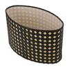 Lampshade Oval Shaped Hollow Metal Carved Compatible E27 E14 Caliber Lampholders Lamp Cover for