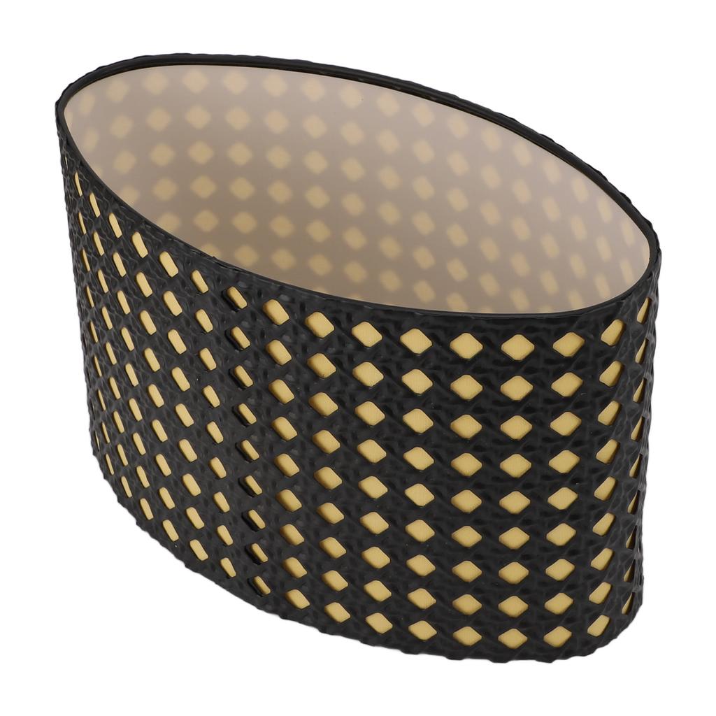Lampshade Oval Shaped Hollow Metal Carved Compatible E27 E14 Caliber Lampholders Lamp Cover for