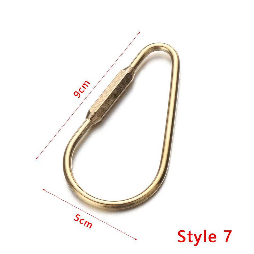 

Creative Buckles DIY Craft Tools Pendant Jewelry Accessories Key Ring Brass Keychain 7