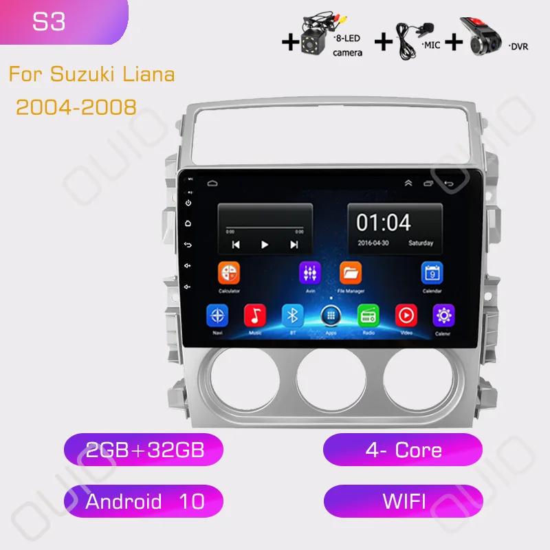 2din Android10 Car Radio Multimedia Player Carplay Auto GPS Navigation DSP BT RDS For Suzuki Liana 2004 2005 2006 2007-2008