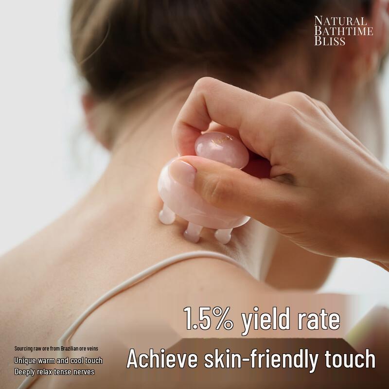 

Pink Crystal Meridian Massage Comb Standard Size