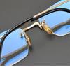 Rimless Pure Titanium Glasses Frame with Blue Light Blocking for Men & Women, Model CH5800