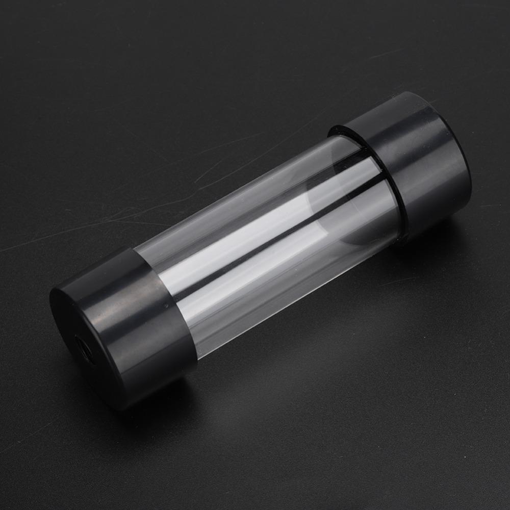 G1/4 Thread Water Cooling Reservoir 150mm Length Transparent Cylinder Cylindrical Water Cooling Tank PC Water Cooling System