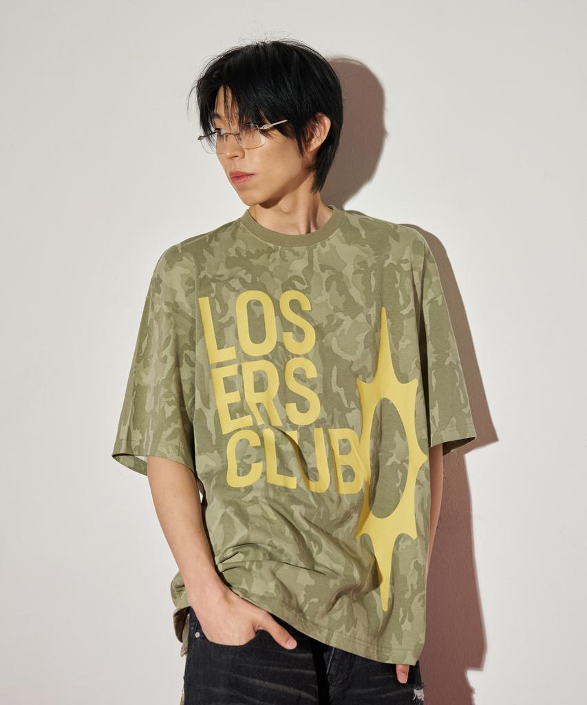 Lujeoseukeulleob Logo Short Sleeve T-Shirt Camo