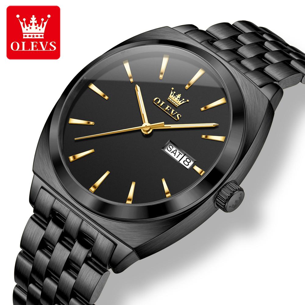 OLEVS Men Watches Luxury Elegant Waterproof Fine Steel Original Automatic Mechanical Wristwatch for Man Waterproof Luminous Date