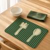 Placemat Soft Tough Non-Slip Heat Insulation Table Mat Oil-Proof Wipeable Easy