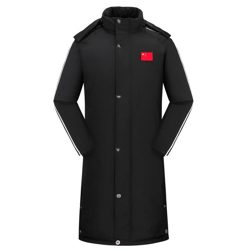 

Мужские и женские зимние пальто Спортивная бархатная длина до колена Хлопковая одежда XS