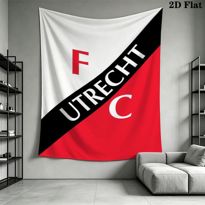 f c utrecht Wall Tapestry Aesthetic Wall Hanging Printed Fabric Blanket Decorative Tapestries for Bedroom Living Room Home Decor