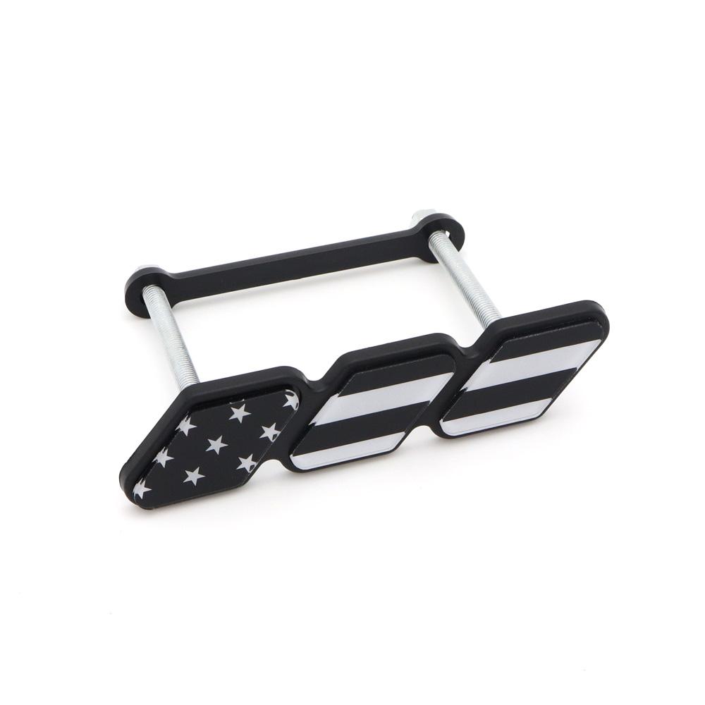 3 Tri Colors Grille Badge Emblem For Toyota TRD Tacoma Tundra 4Runner Highlande Rav4 Strip Of Air Inlet Logo Auto Accessories