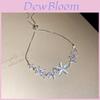 Floral Zircon Gold Plated Bracelet For Women With Elegant Design And Gift Occasion