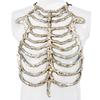 Scheletro di Plastica Realistico Costume Accessori Per Feste di Halloween e Spettacoli Teatrali Con Design Dettagliato