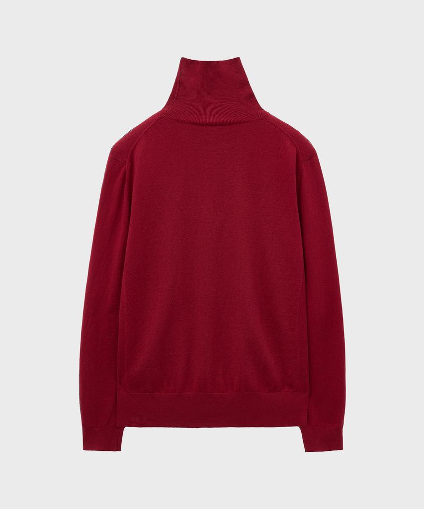 NOIRER Cashmere Cotton Turtleneck (Red)