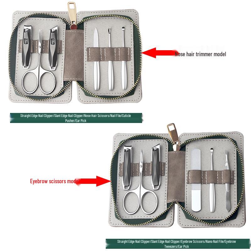 Qiao Lady Zinc Alloy 6-Piece Nail Clippers Manicure Set with Custom Logo Gift Box
