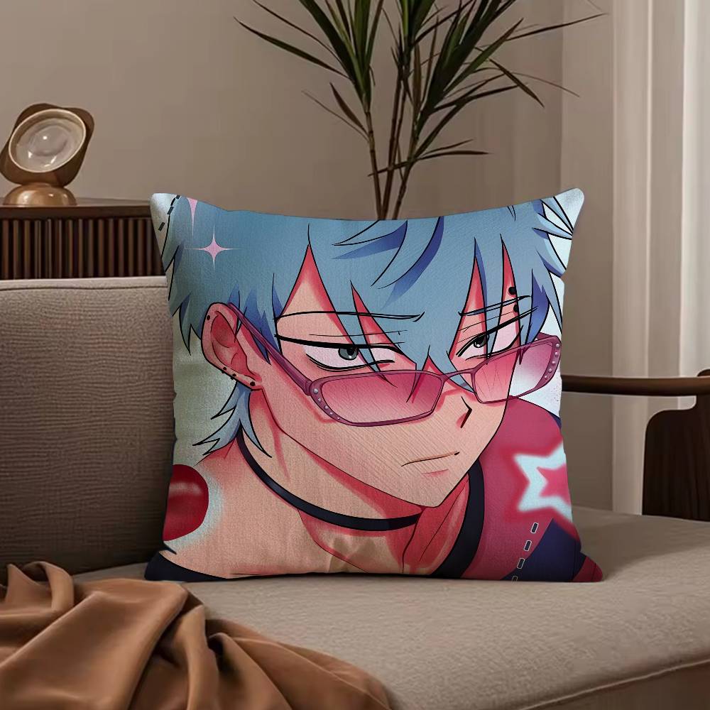 A-Alien S-Stage lvan Pillow Case Anti-dustmite Pillowcase Invisible zipper silky short plush Sofa cushion cover