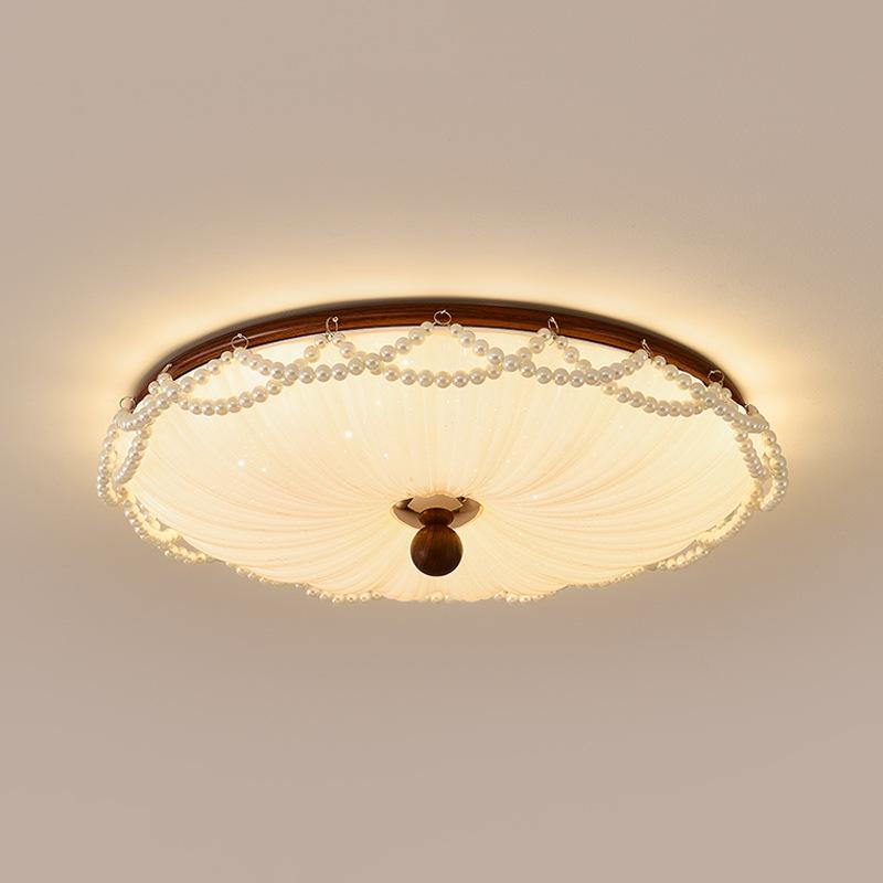 French Mid-Century Pearl Ceiling Light for Bedroom, Dining Room, or Study