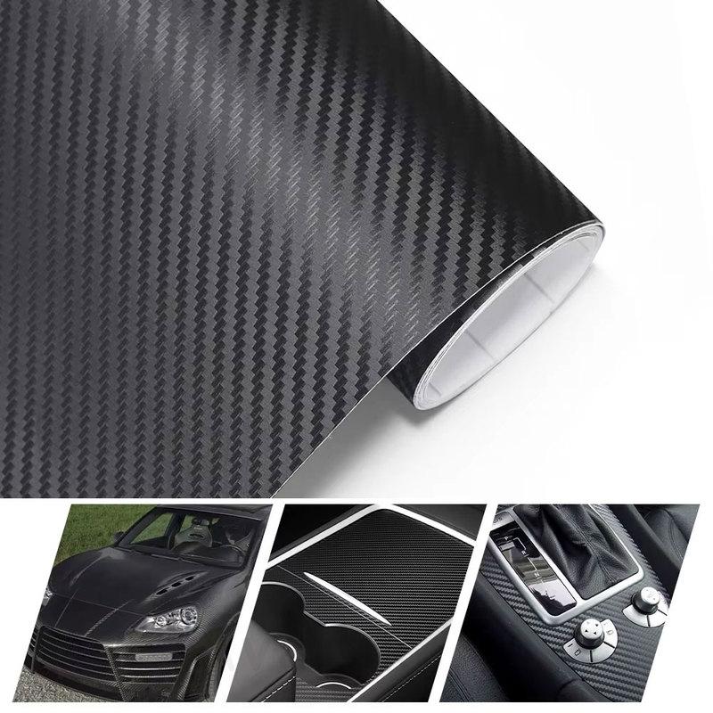 50CM Weather Proof Air Bubble Free Car Vinyl Wrap Matte 3D Carbon Fiber Vinyl Wrap Film For Motorcycles Auto Laptop Skin Styling
