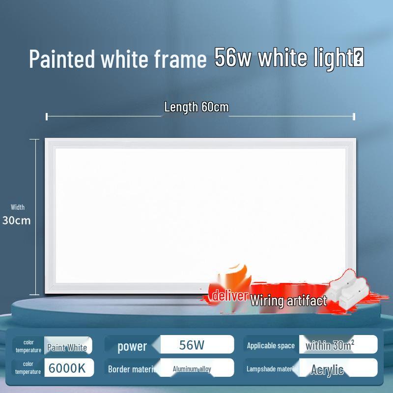 Aluminum Recessed Ceiling Light Panel for Kitchen & Bathroom