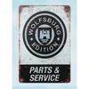 WolfsburgEditionMetalSign Wolfsburg Edition Parts Service Metal Tin Sign - Retro Auto Theme Decor, Home Goods Wall Art