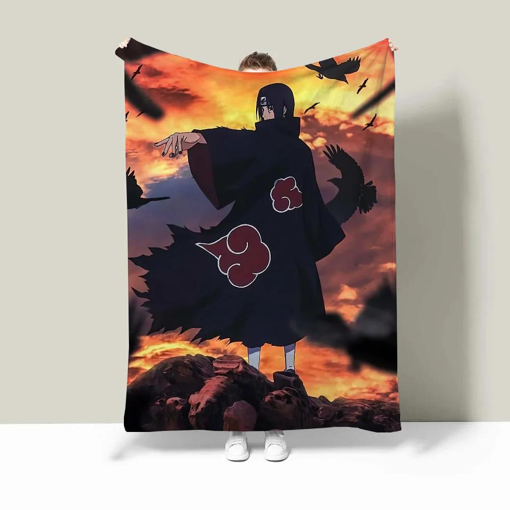 Koc flanelowy Naruto na sofę, zimowy, puszysty, w kratę, luksusowy, dla dorosłych, ręcznik plażowy, dom i dekoracja, pościel z mikrofibry