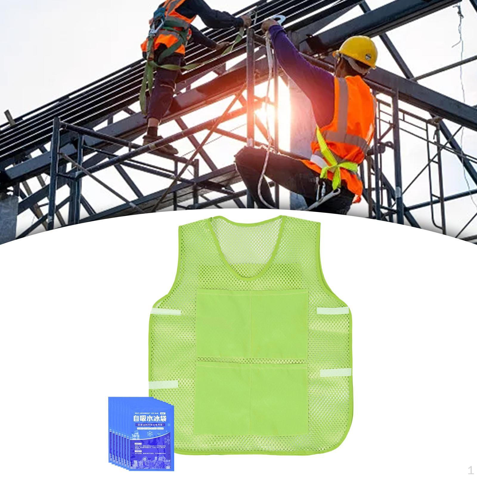 

Охлаждающий жилет, регулируемый лед для рыбалки на мотоцикле, погода зелёный