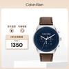 Men's Quartz Leather Strap Watch