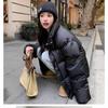 Pink Korean Bread Jacket Women Short Loose Stand Collar Thick Cotton Coat