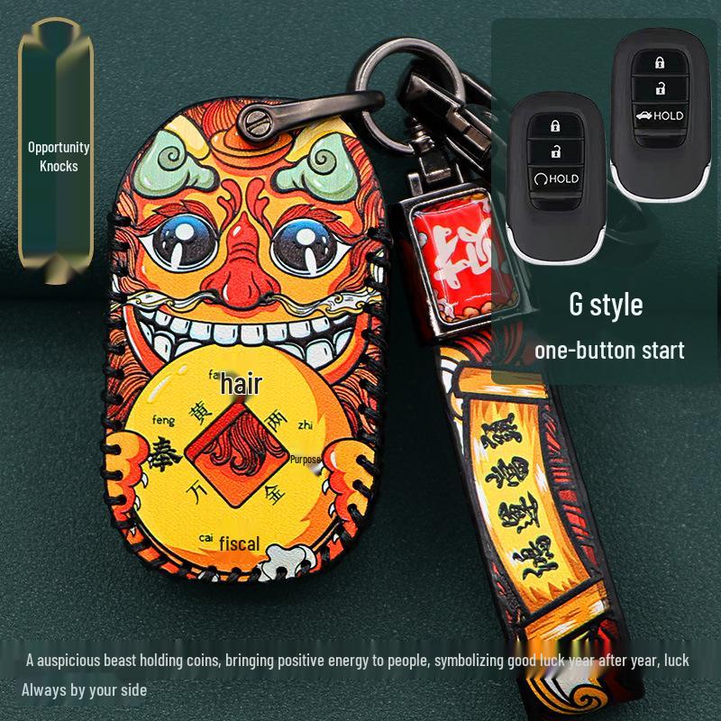 CRV Key Case for 11th Gen Accord, Civic, XRV, Haoying, & Xingge Remote Control Shell Buckle Set