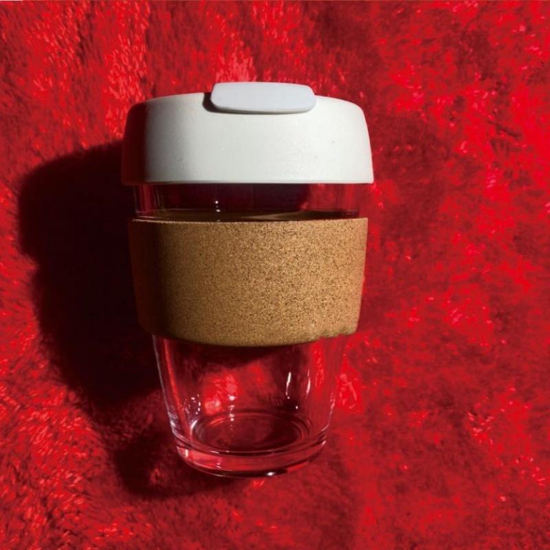 Silica Gel Glass Coffee Cup Cork Set of Insulation Against the Hot Ideas with Cup