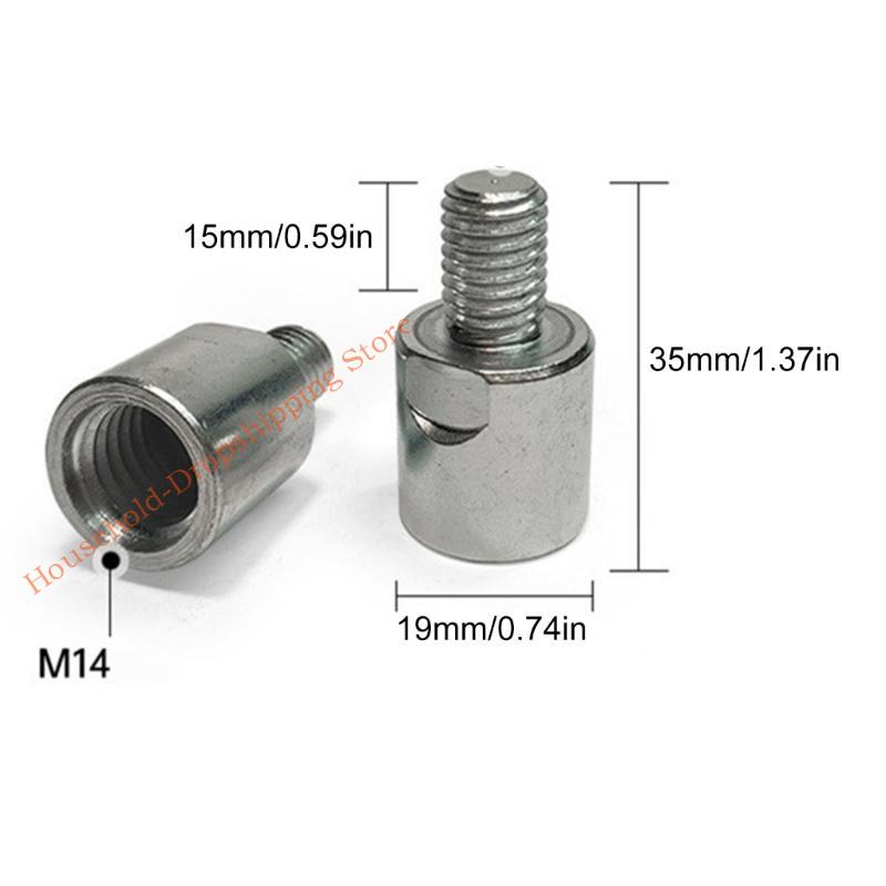 85AD M14 To 10 Adapter Thread Converters Adapter Interfaces Converters Screw Connection Rod Nut Slotting for 125 150 Type