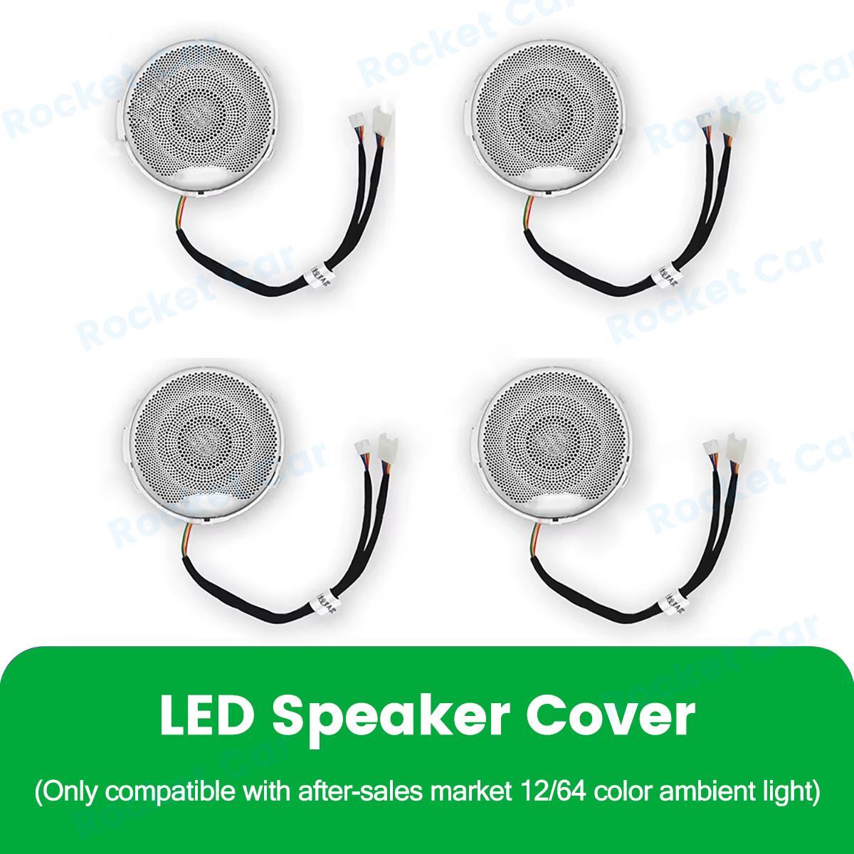 

64 Colours LED Turbine Vents Ambient Light For Mercedes Benz W205 X253 GLC Coupe C43 C63s Car Speaker Cover Decorative Lamp Part 14-18 W205 C