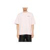 Off-White Logo Letter Pattern Round Neck Short Sleeve T-Shirt Regular Fit Men T-Shirts Pink OMAA120F24JER0053010