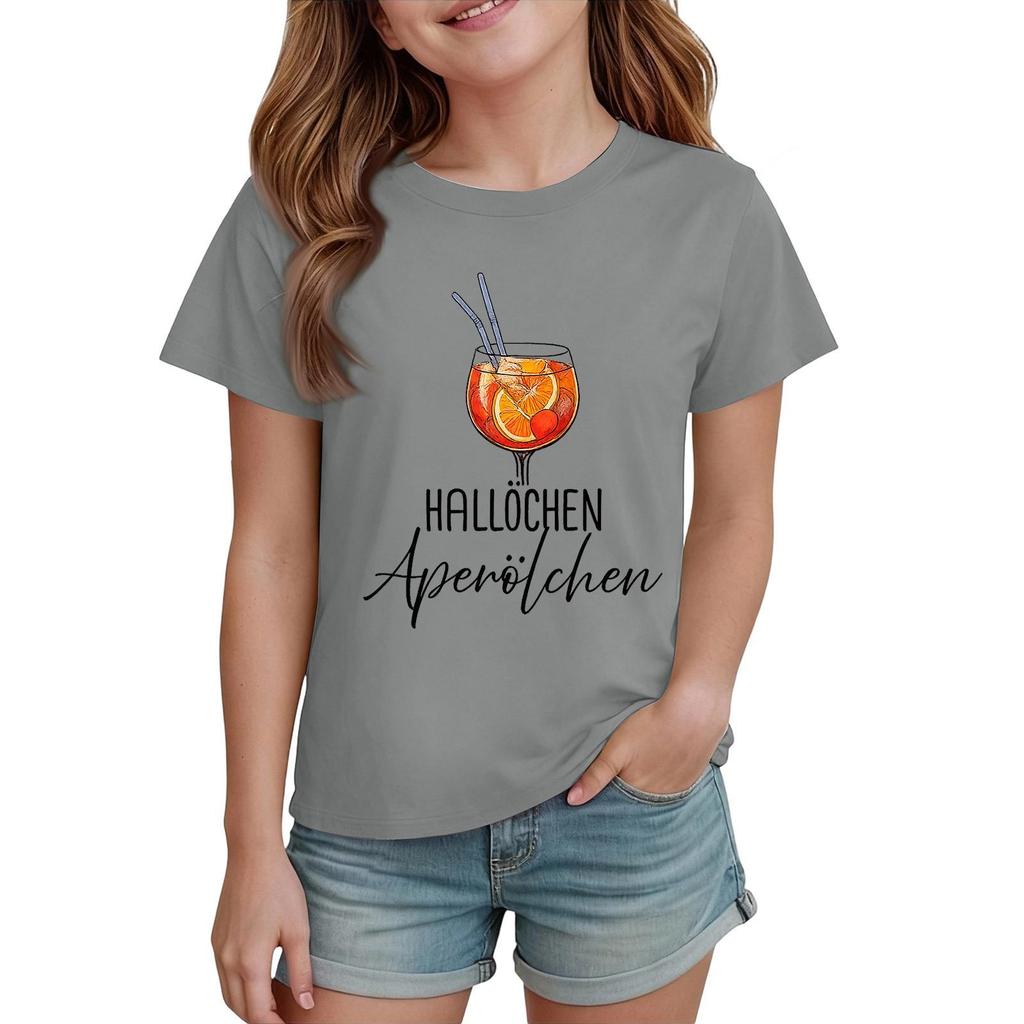 Printed Fashion Casual Short-Sleeve Tops For Boys And Girls
