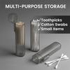 6pcs Portable Transparent Plastic Toothpick Holder - Compact & Durable Design for Travel, Kitchen, and Restaurant Use