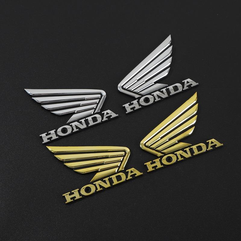 Suitable for Honda Emblem Motorcycle Modified Fuel Tank Stickers Waterproof 3D ABS Badge HONDA Wings Logo Body Decoration Decals UO2