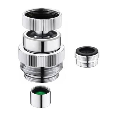 360 Rotating Faucet Connector Brass Construction Leakproof Gardening Essential Yard Hose Adapter for Irrigation Use
